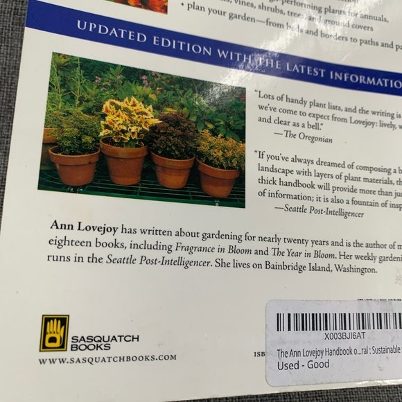 The Ann Lovejoy Handbook of Northwest Gardening, Revised Edition: Book Very Good - Picture 7 of 11